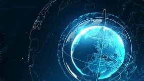 Global communication network. globe with dot connect concept Environmental Big data connection technology - Powered by Shutterstock - Get 15% off with code: PIKWIZARD15