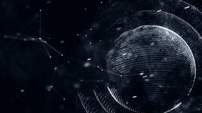 abstract globe background business tech visual of digital world data connection network global - Powered by Shutterstock - Get 15% off with code: PIKWIZARD15