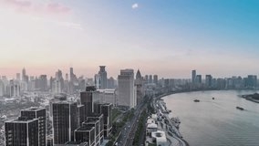 Aerial view of a modern city skyline with data connections and network technology - Powered by Shutterstock - Get 15% off with code: PIKWIZARD15