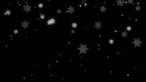 New journey starts now message is displayed with falling snowflakes and bright fireworks against a dark background symbolizing new beginnings and festive celebrations for the holiday season. - Powered by Shutterstock - Get 15% off with code: PIKWIZARD15