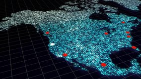 World connection concept line growing on USA united states map point Global network connection backgrounds - Powered by Shutterstock - Get 15% off with code: PIKWIZARD15