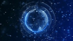 Digital earth rotating modern background, Global network connection technology digital abstract HUD - Powered by Shutterstock - Get 15% off with code: PIKWIZARD15