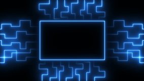 Glowing Neon Line Technology Background. neon lines abstract futuristic technology background. dynamic blue neon grid animation with glowing lines. 4k motion video. - Powered by Shutterstock - Get 15% off with code: PIKWIZARD15