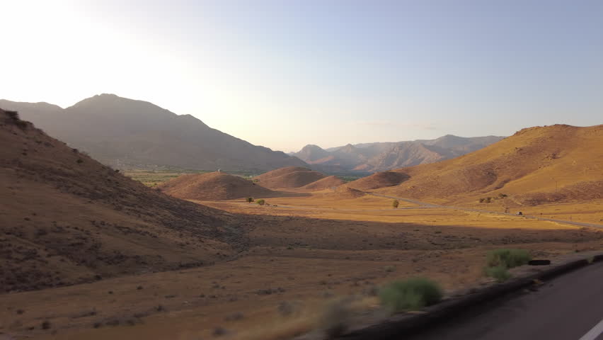 Lake Isabella 5 Northshore 06 Three Quarter R MultiCam Sunset Driving Plate Sierra Nevada Mts California USA