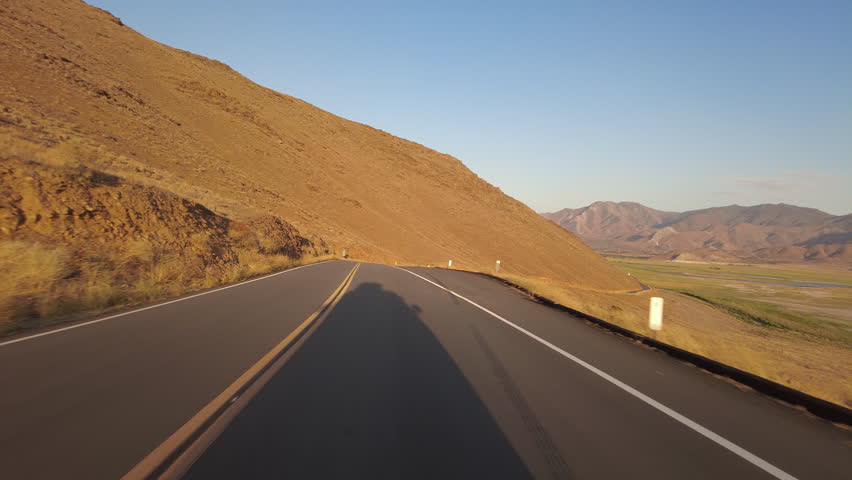 Lake Isabella 5 Northshore 07 Front View MultiCam Sunset Driving Plate Sierra Nevada Mts California USA