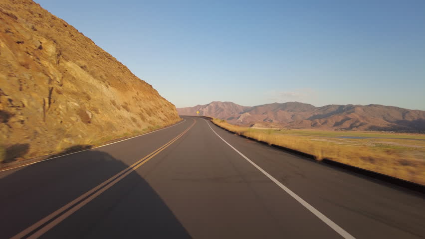 Lake Isabella 5 Northshore 08 Front View MultiCam Sunset Driving Plate Sierra Nevada Mts California USA