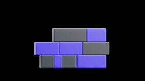 A dynamic 3d animation of a firewall security alert, designed for threat-warning dashboards, cyber-defense systems, and network monitoring tools. - Powered by Shutterstock - Get 15% off with code: PIKWIZARD15