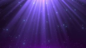ethereal purple light rays shining down through sparkling glitter particles animated divine stage background loop for celebration and awards - Powered by Shutterstock - Get 15% off with code: PIKWIZARD15