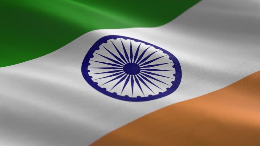 India flag - background loop