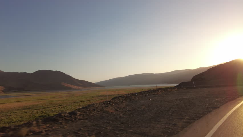 Lake Isabella 5 Northshore 10 Three Quarter R MultiCam Sunset Driving Plate Sierra Nevada Mts California USA