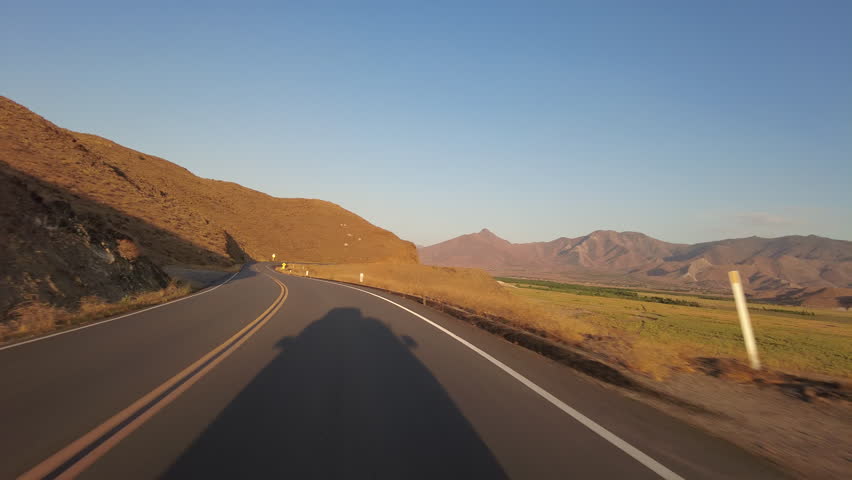 Lake Isabella 5 Northshore 10 Front View MultiCam Sunset Driving Plate Sierra Nevada Mts California USA