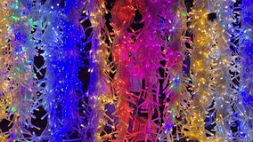 Bright Multicolor LED String Lights Gently Twinkling, Creating Festive Christmas New Year Atmosphere, Home Decoration, Holiday Ambience, Real Light Effects Captured - Powered by Shutterstock - Get 15% off with code: PIKWIZARD15