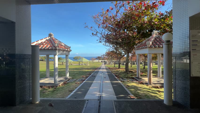 Okinawa Peace Memorial Park Outdoor Lawn Pathway