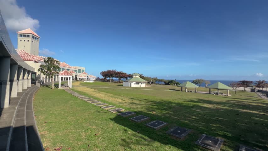 Okinawa Peace Memorial Museum Park Outdoor Spacious Lawn