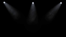Dynamic Stage Spotlights with Thick Atmospheric Smoke – Night Fog Light Rays, 4K Alpha - Powered by Shutterstock - Get 15% off with code: PIKWIZARD15