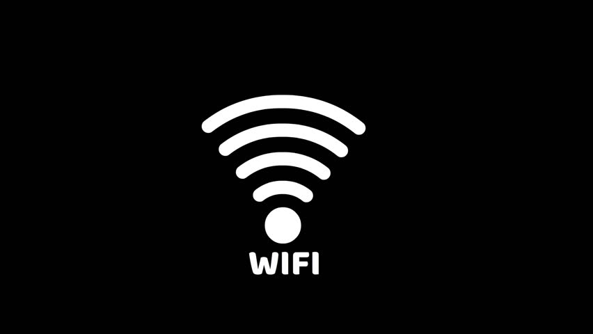 Wifi Signal Icon Animation Video, Signal Animated Clip, Wifi Vector Animation Video