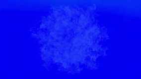 Expanding blue smoke cloud displayed on smooth blue background in abstract motion concept. Abstract concept - Powered by Shutterstock - Get 15% off with code: PIKWIZARD15