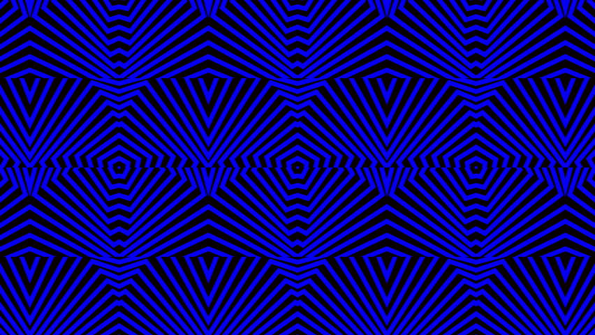 Blue-toned geometric line pattern with repeating striped shapes forming a rhythmic abstract design.