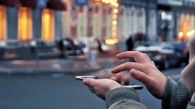 Hands Interacting with VR Hologram from Smartphone in City - Powered by Shutterstock - Get 15% off with code: PIKWIZARD15