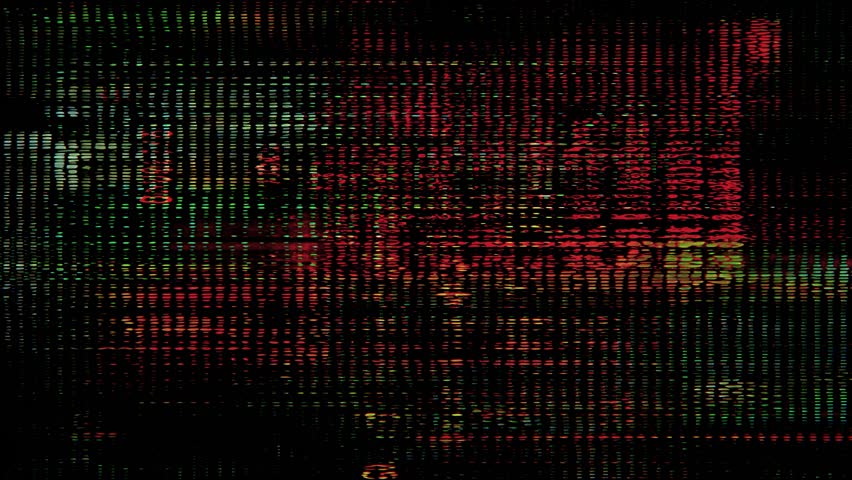 Glitch cyberpunk industrial grunge animated texture overlay background with vertical orange bars, digital dust and scan lines, abstract sci fi wall loop for credits, tech trailers, vj sets and FX