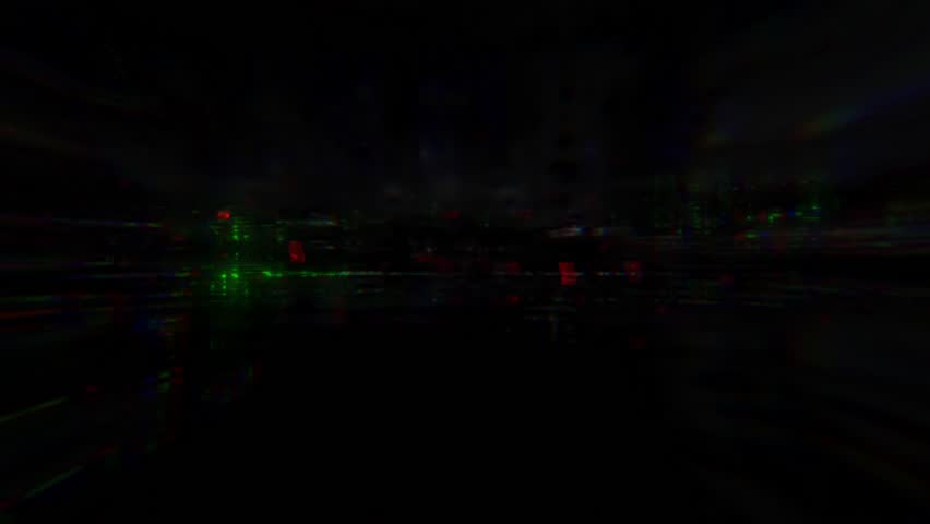Glitch cyberpunk industrial grunge animated texture overlay background with minimal grid, neon pixel clusters and subtle noise, abstract surveillance screen loop for thrillers, noir credits and FX