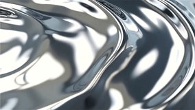 Ultra-smooth liquid metal surface rippling in slow motion, chrome and silver reflections, full-screen abstract texture, high-gloss cinematic feel. - Powered by Shutterstock - Get 15% off with code: PIKWIZARD15