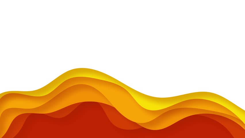 Dynamic orange layered paper cut animation background with smooth flowing shapes and clean copy space. Perfect for motion graphics, templates, presentations, or modern minimalist visual projects.