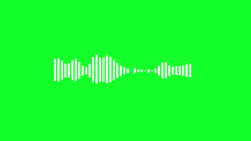 Voice messages chat bubble icon animation on background. sound wave concept animation..4k