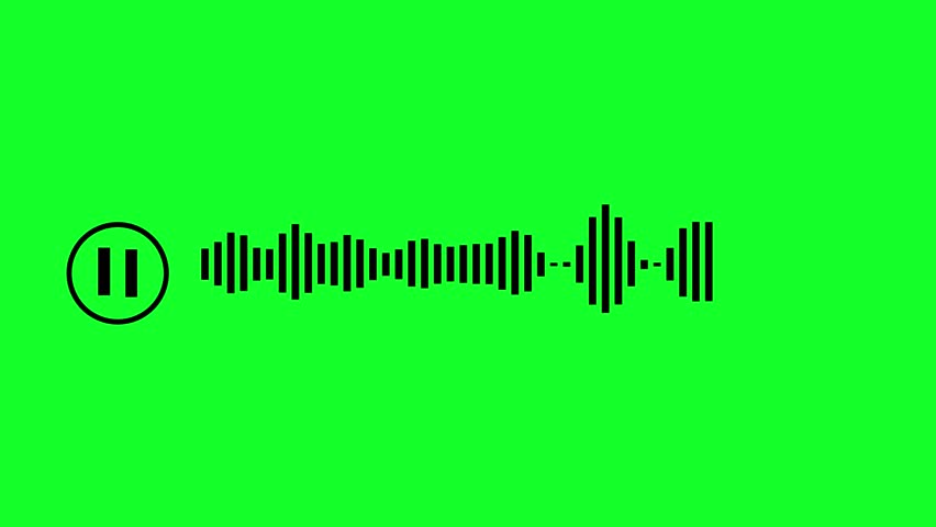 Voice messages chat bubble icon animation on background. sound wave concept video..4k