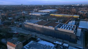 Large Data center building, urban landscape. Nice aerial view flight drone - Powered by Shutterstock - Get 15% off with code: PIKWIZARD15