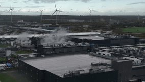 Aerial Close up: Data Center Cooling and Power Consumption - Powered by Shutterstock - Get 15% off with code: PIKWIZARD15