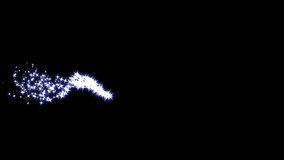 Retro-style twinkle stars and glitter particles shine brightly on a black screen background, forming magical sparkle lines, doodle star effects, and looping glitter dust trails in crisp 4K animation - Powered by Shutterstock - Get 15% off with code: PIKWIZARD15