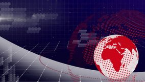 Playback starting, red white globe rotating while red hearts drifting up-left, showing engagement. Orb, planet, neon, holographic, kinetic, futuristic, hex - Powered by Shutterstock - Get 15% off with code: PIKWIZARD15