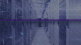 On sequence start DNA double helix moving through corridor, rotating, tilting for circular framing. Spiral, datacenter, hallway, futuristic, neon, glitch, desaturated - Powered by Shutterstock - Get 15% off with code: PIKWIZARD15