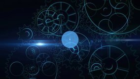 Central heart node pulsing and sending lines, nodes spawning and linking to show health network. Neon, connectivity, digital, interface, cyber, gears, abstract - Powered by Shutterstock - Get 15% off with code: PIKWIZARD15