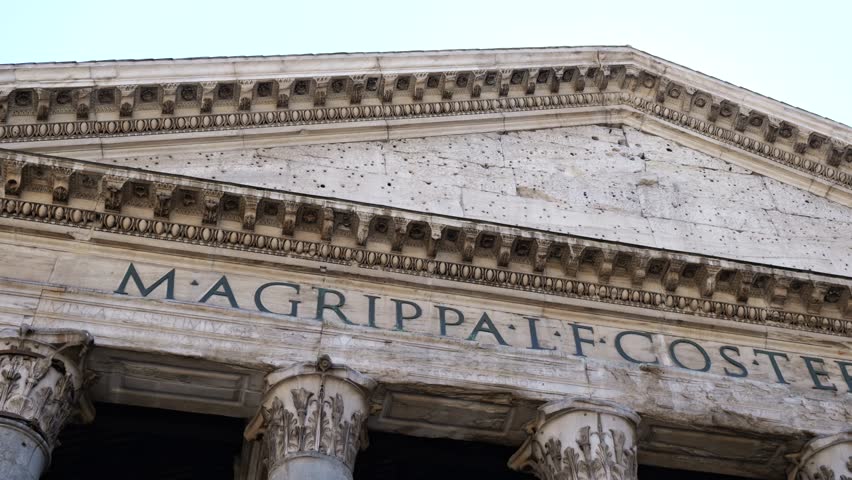 architecture pantheon temple rome intricate design craftsmanship temple’s facade closeup side front view architectural detail