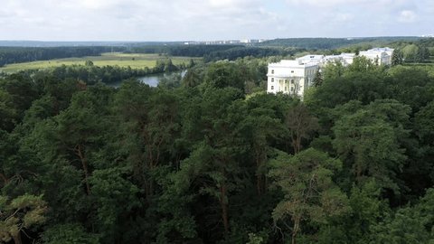 Aerial Reveal Classical Structure Beyond Treetops