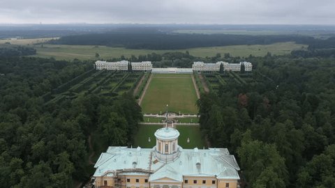 Aerial View of Arkhangelskoye Estate Palace Gardens