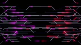 Glowing Neon circuit board lines animation. Abstract technology circuit board. Digital circuit board elements. Modern tech design - Powered by Shutterstock - Get 15% off with code: PIKWIZARD15