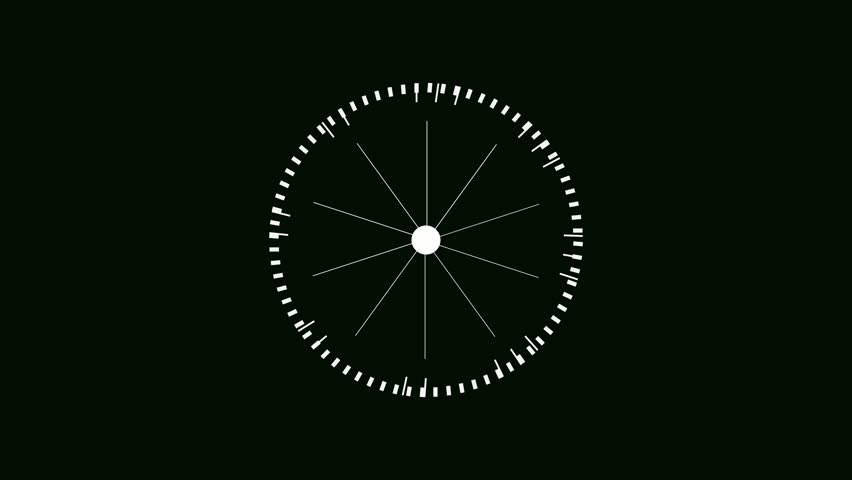 Digital radar scan animation. Seamless rotating HUD interface with blip detection in high definition. Futuristic radar screen animation. Digital blip detection system with seamless motion graphics.