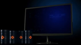 Dynamic financial chart illustrating the decline of oil prices on global markets, highlighting trends, market analysis, and economic fluctuations. - Powered by Shutterstock - Get 15% off with code: PIKWIZARD15