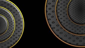 Overlapping metal discs forming layered cyber mechanical rotating structure - Powered by Shutterstock - Get 15% off with code: PIKWIZARD15