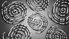 Layered spiral discs forming metallic abstract hypnotic motion landscape - Powered by Shutterstock - Get 15% off with code: PIKWIZARD15