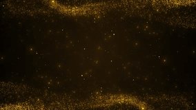 Golden fire sparks black background. Award money glitter particle frame shining golden floor particle stars dust. Futuristic glittering fly movement flickering. Award money glitter particle frame - Powered by Shutterstock - Get 15% off with code: PIKWIZARD15