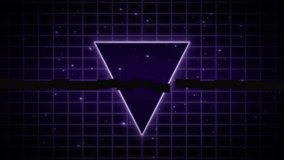 Productivity matters message displayed in a retro style with a glowing triangle and grid background evokes a sense of nostalgia and motivation for achieving goals in a digital age. - Powered by Shutterstock - Get 15% off with code: PIKWIZARD15