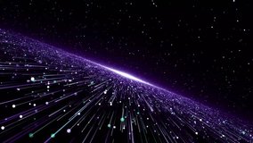 Abstract high speed light streaks data flow across futuristic glowing purple plane background - Powered by Shutterstock - Get 15% off with code: PIKWIZARD15