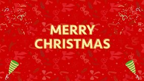 Merry Christmas Greeting Video, Christmas Wishes Motion Graphic Clip, Merry Christmas festival Video Clip, Happy Xmas Background Animated GIF - Powered by Shutterstock - Get 15% off with code: PIKWIZARD15