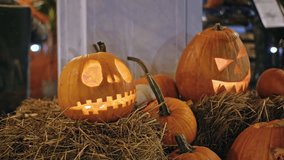 Autumnal Pumpkin Lantern Halloween October Outdoor Decoration - Powered by Shutterstock - Get 15% off with code: PIKWIZARD15