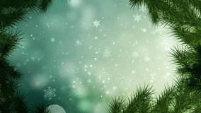 A festive green Christmas snow background for 2025, featuring snowy landscapes, holiday ornaments, sparkling accents, and a joyful seasonal atmosphere. - Powered by Shutterstock - Get 15% off with code: PIKWIZARD15