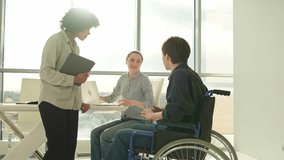 Stack of hands. Business startup teamwork unity. Diverse multiracial business people putting hands together. Colleagues during work process rejoice in success of company. Group of people in office - Powered by Shutterstock - Get 15% off with code: PIKWIZARD15